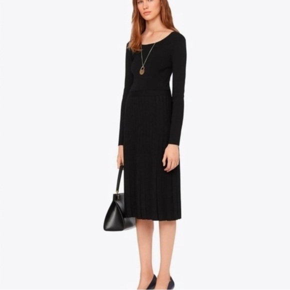 Tory Burch Florence scoop back black sweater dress - Picture 3 of 13